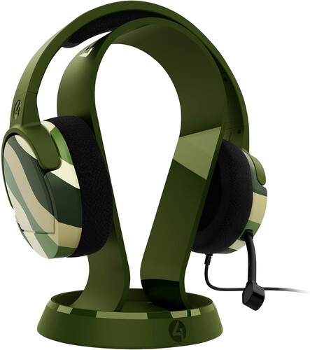 PC Accessory: Wired Headset - 4Gamers Panther Headset with Stand - Wave Forest:
