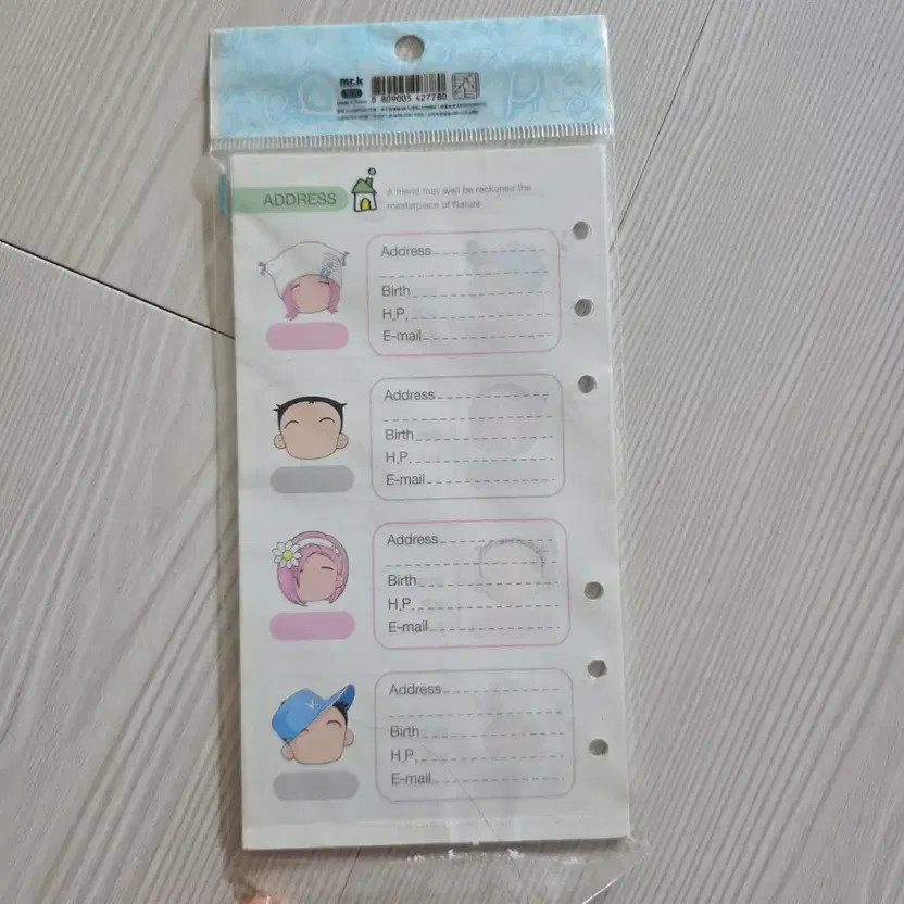 MRK/ Mr. K Classic Diary Refill Pages for Stationery