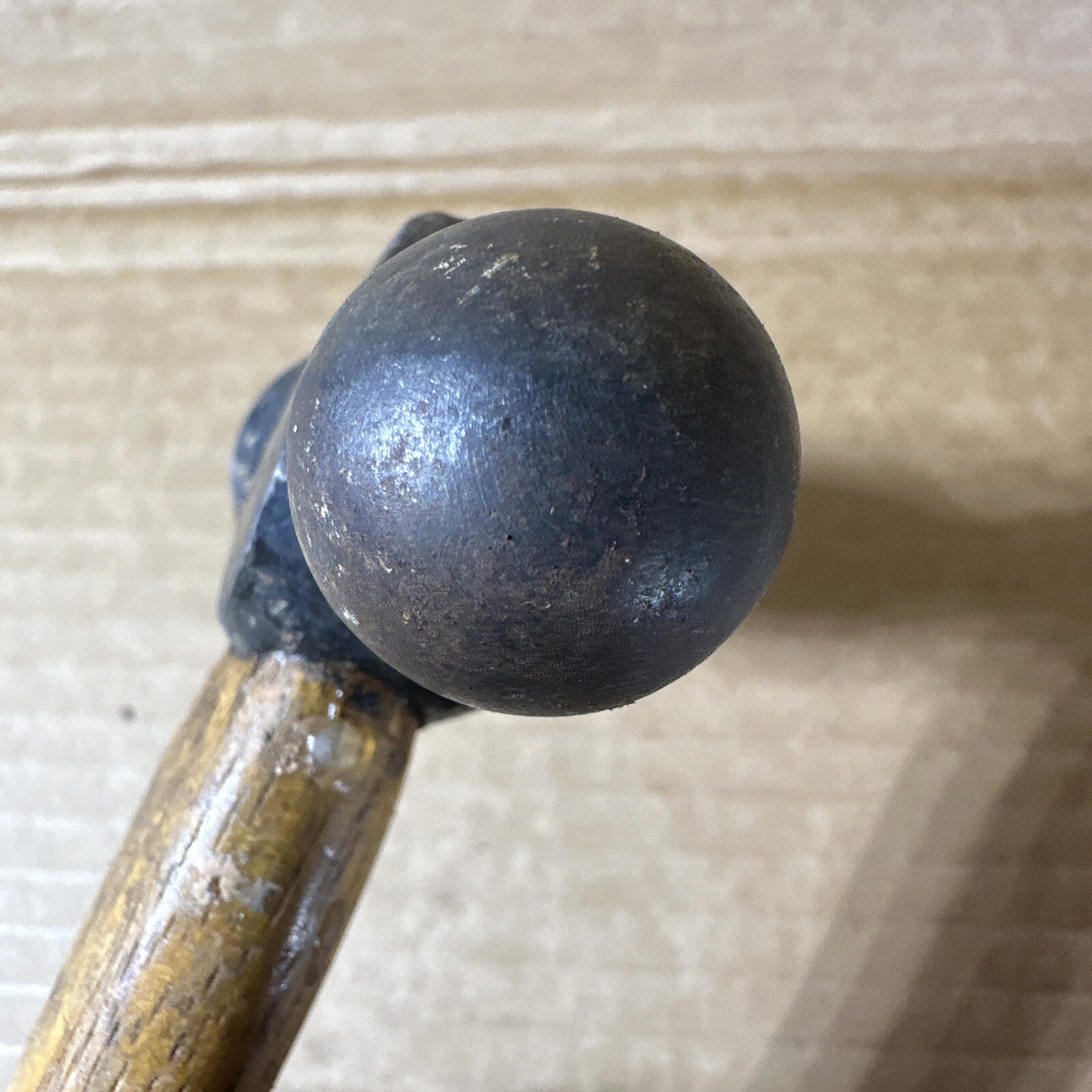 Vintage Vaughan S2012 12 Oz. Machinist Ball Peen Hammer Wood Handle Made In USA