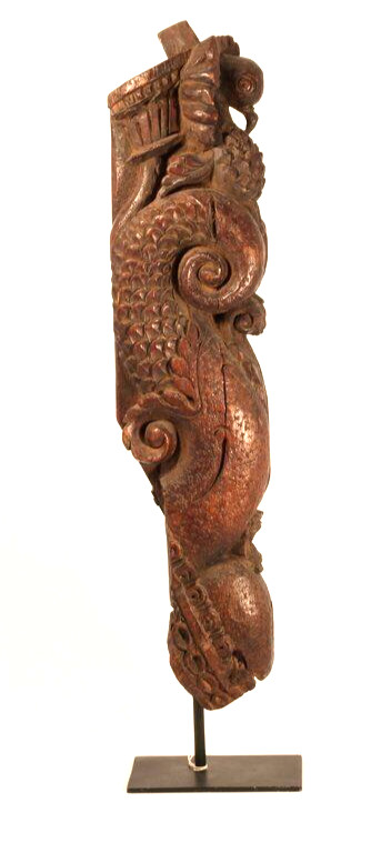Indian architectural bracket in carved Teak
