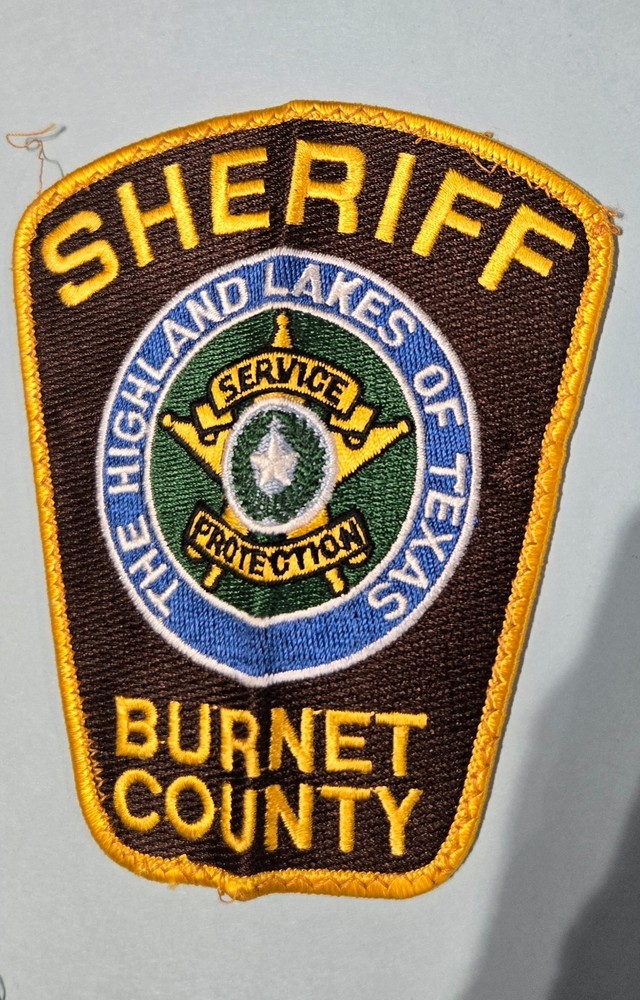 Vintage Burnet County Texas Sheriff Department patch