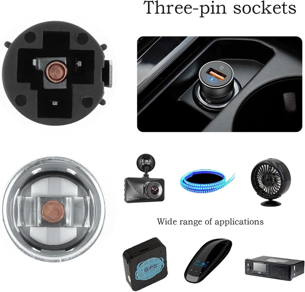 12V Cigarette Lighter Socket OEM#56457 with Removal Tool,12V Outlet Socket...