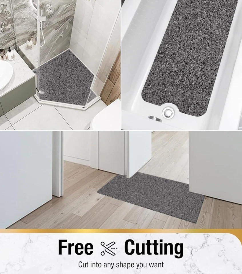 Soft Textured Shower Mat, Non Slip Anti Mould for Inside Shower & Bathtub Mats