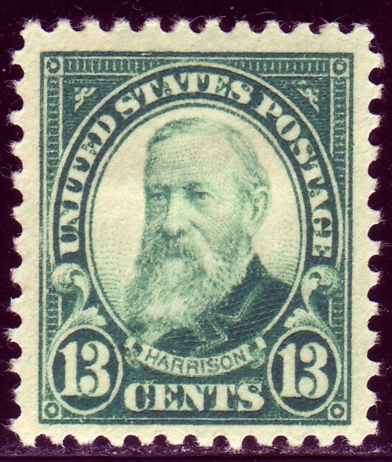 #622 BENJAMIN HARRISON. MEDIUM FINE 3-CJ. ORIGINAL GUM.