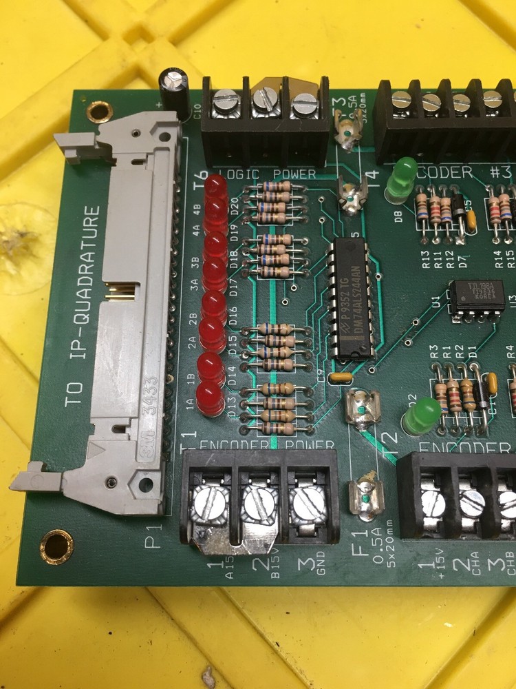 Porter Engineering P9704 Encoder Interface Circuit Board / Card, Rev, B, Used
