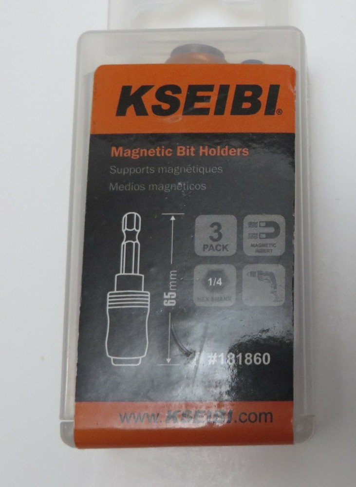 Kseibi Magnetic Bit Holders 181860 3 pack