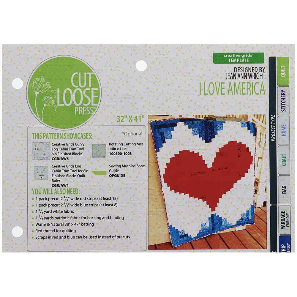 Cut Loose Press I Love America Pattern