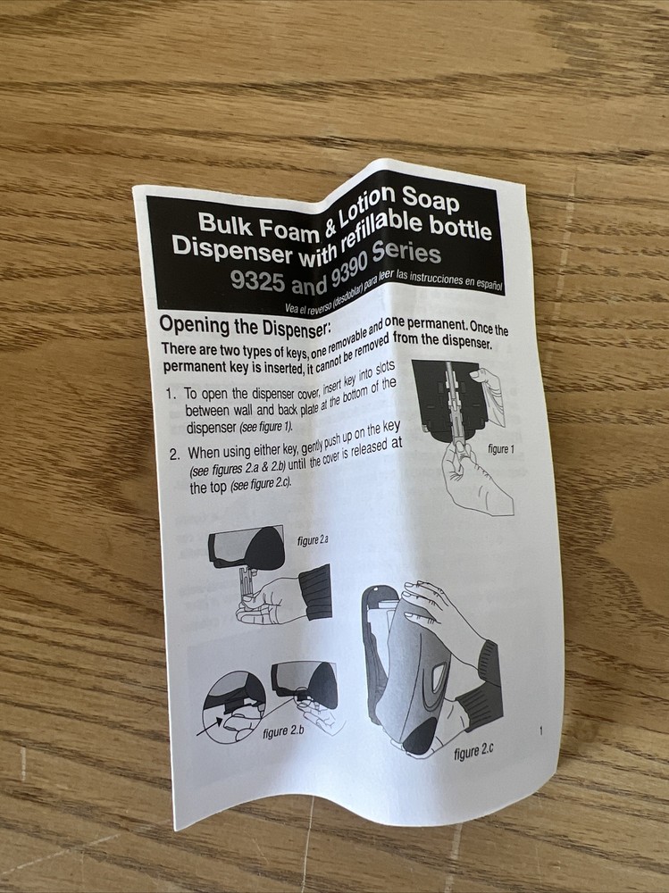 Enviro master 5001ENV Foam Soap Dispenser Refillable Bottle Mountable Black Gray