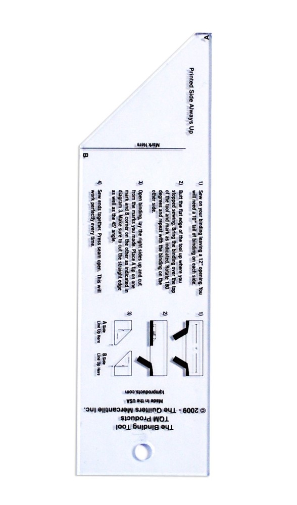 The Binding Tool 6" Acrylic Plastic TQMTBT