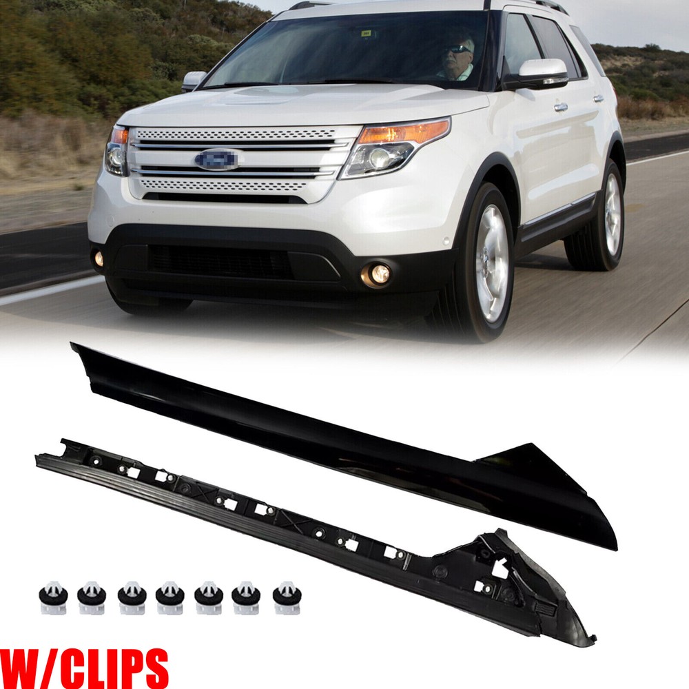 Left Side Windshield A-Pillar Molding INNER OUTER Trim For Ford Explorer 2011-19