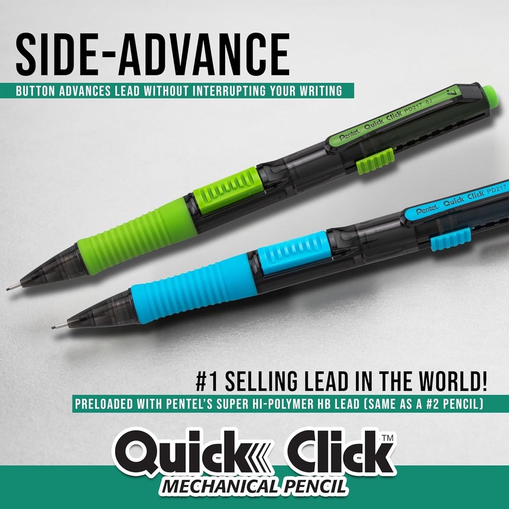 Mechanical Pencil 0 7mm Pop Click Medium 4 Pack