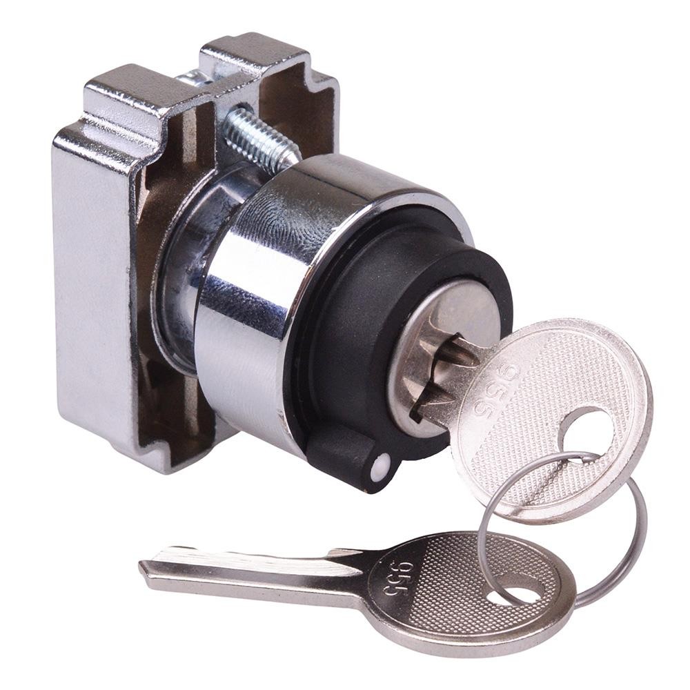 Techna PtecMetK2CRA 2 Position Metal Key Switch