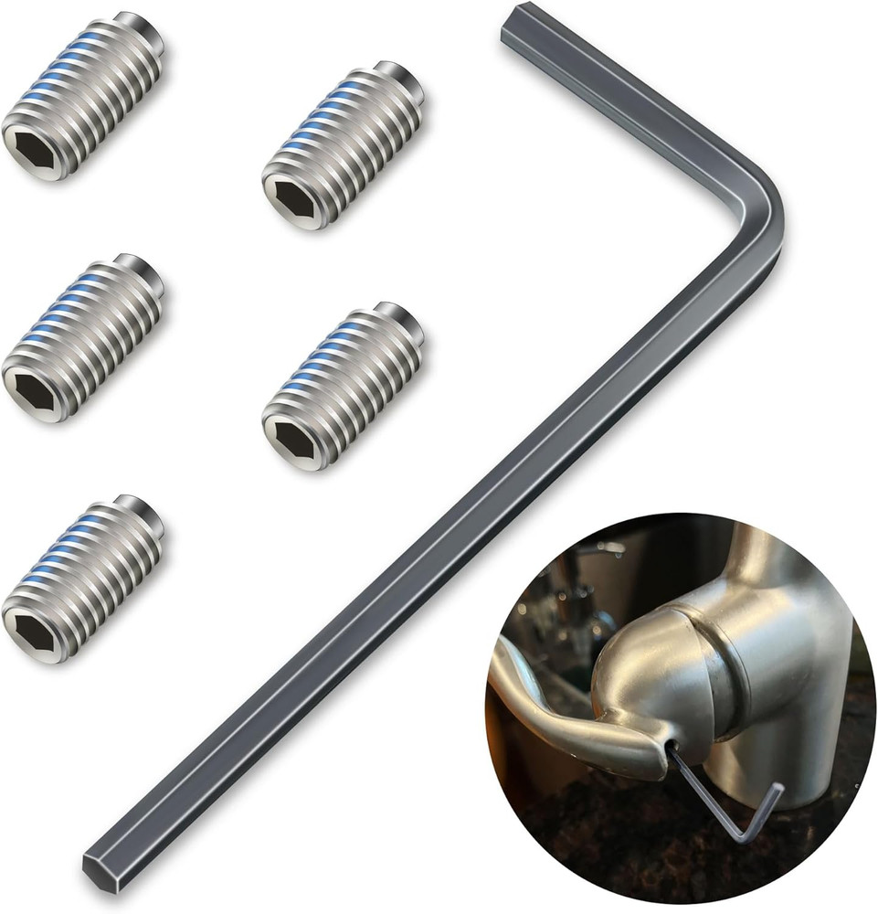 Set Screw Kit Replacement for 155023, Compatible with Moen Single Handle Kitchen