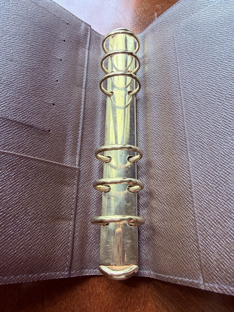 Louis Vuitton Damier Ebene Agenda Planner MM