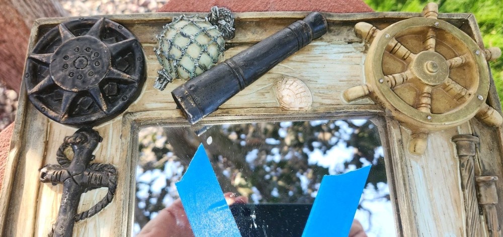 Nautical Themed Mirror; 17" x 13"