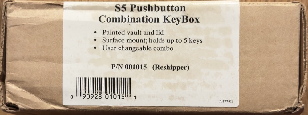 GE Interlogix SUPRA S5 Pushbutton Combination Keybox New