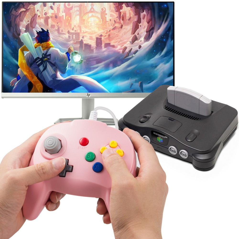 For Nintendo N64 Wired Game Console Upgraded Controller Gamepad Joystick Joypad