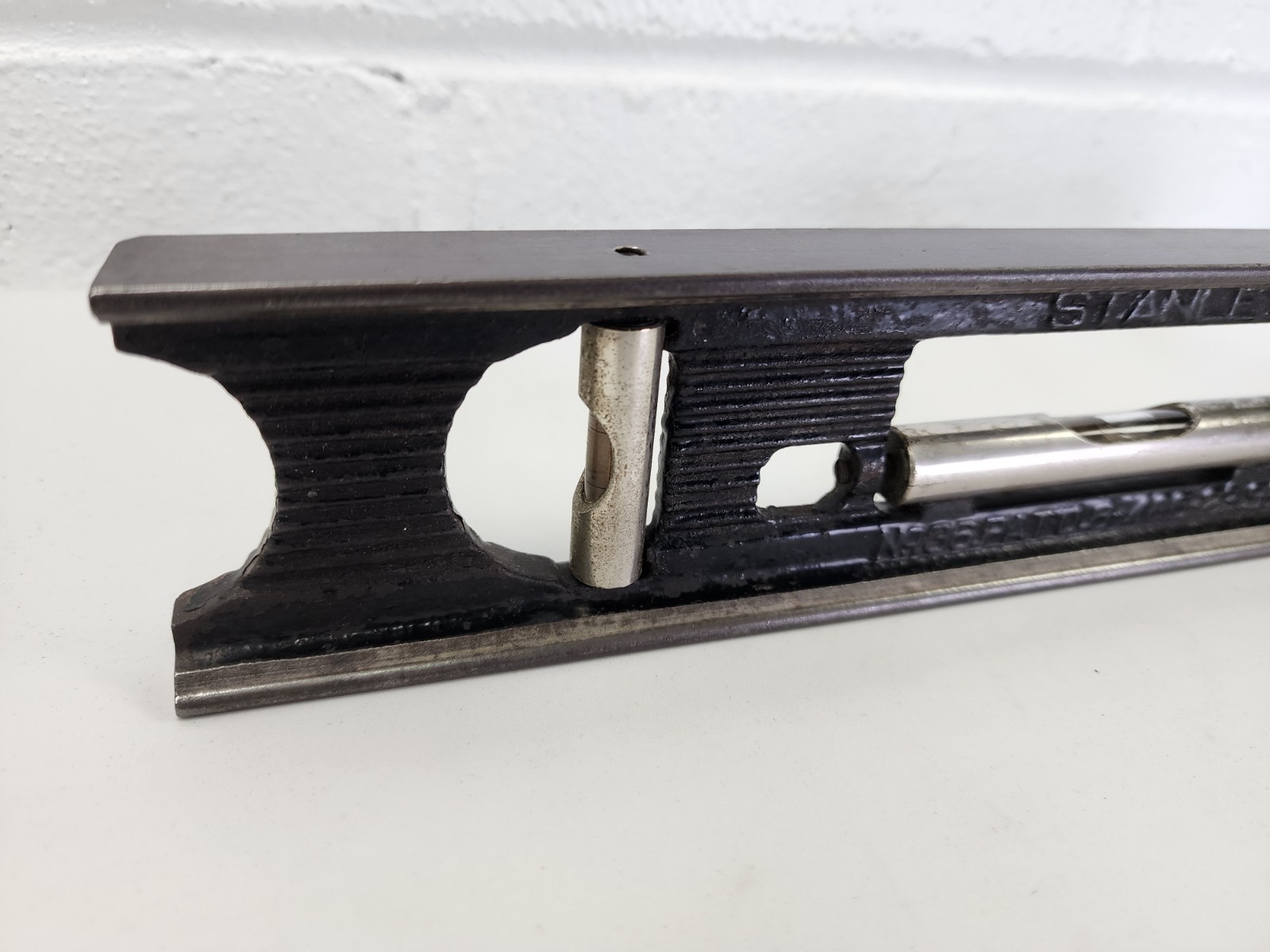 (2) Vintage Stanley No. 36 Cast Iron 12" Machinist Level