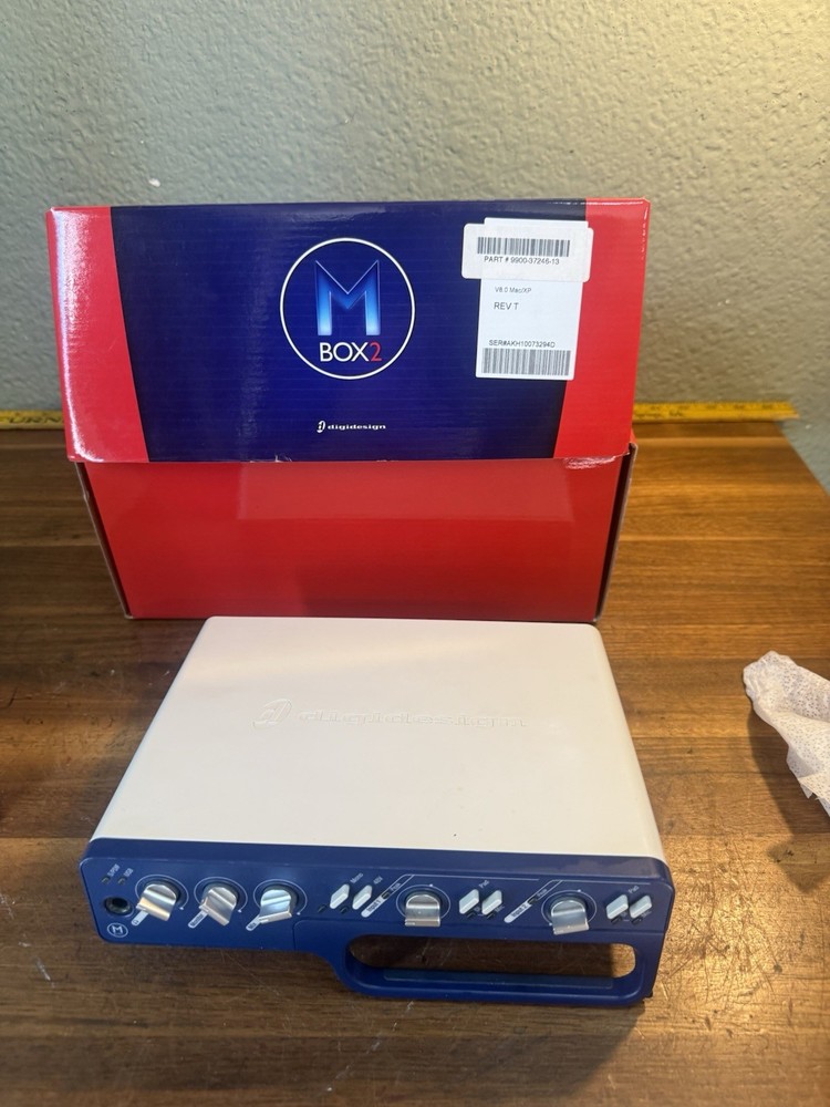 Digidesign Mbox 2 USB Audio Interface w/ Original Box & Accessories Untested