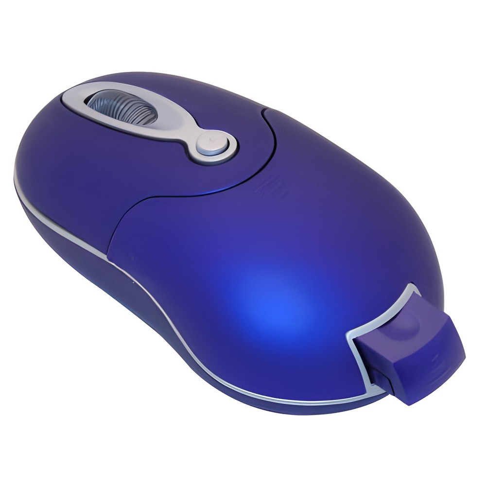 Mini Wireless Mouse with USB Receiver for Laptop PC Computer, Blue