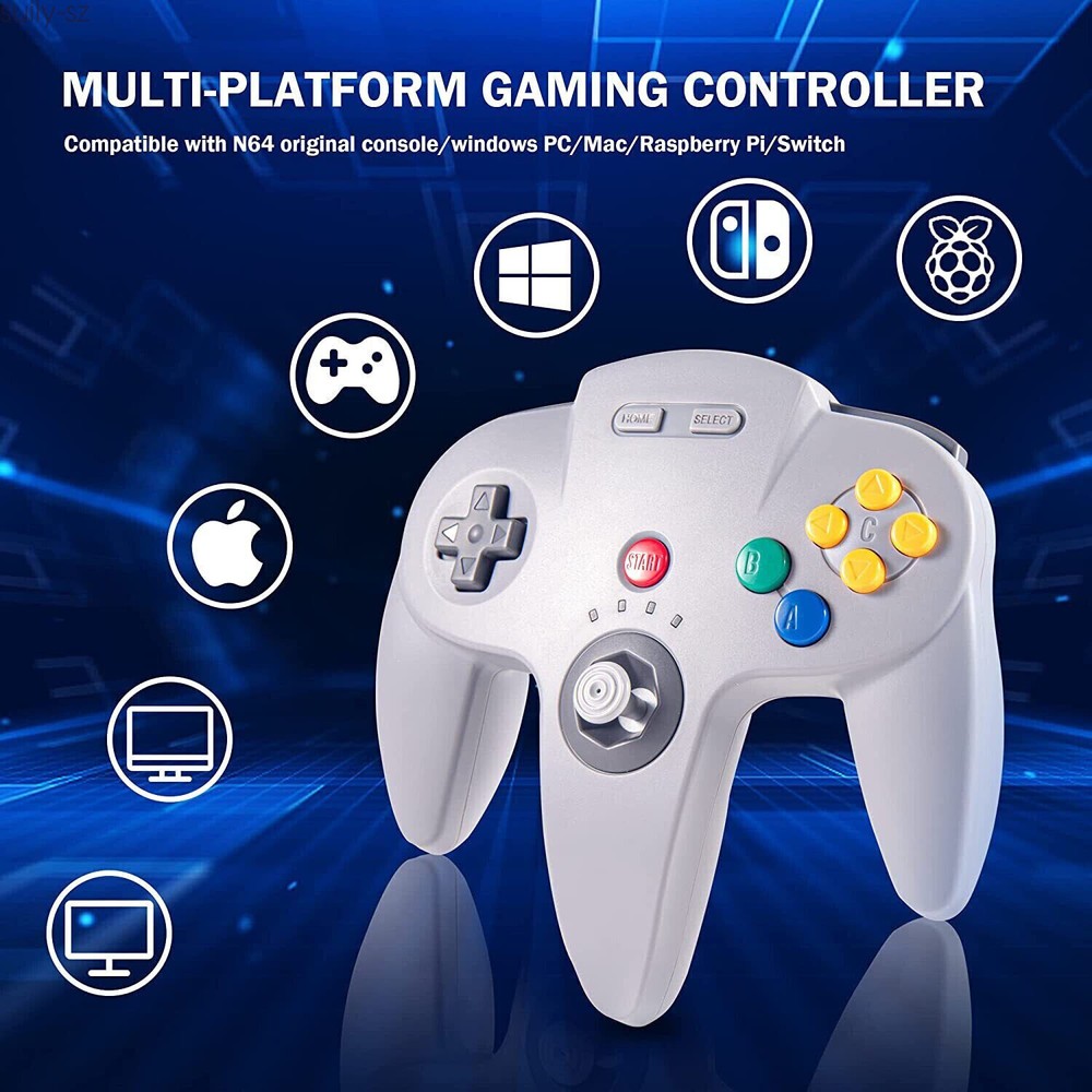 Wireless For N64 Game System/Switch PC Windows Mac Remote Game Pad Joystick