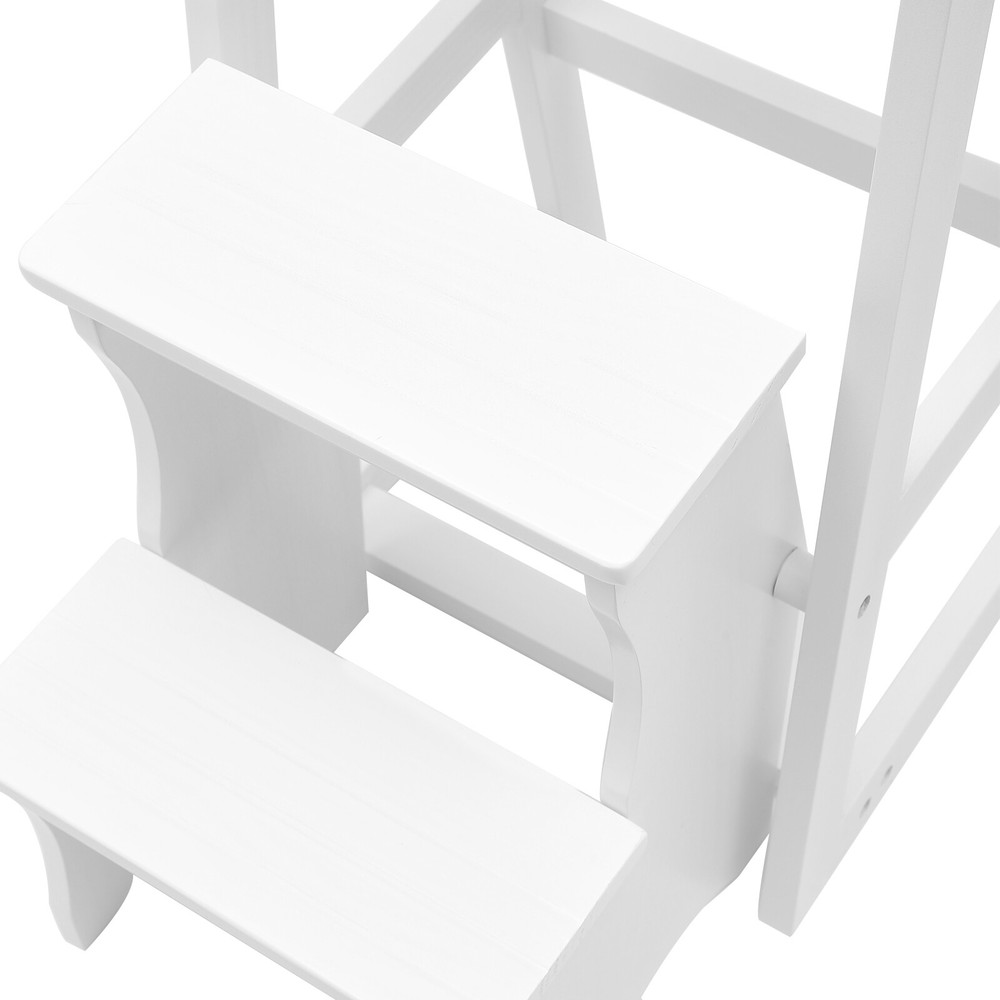 Folding Library Ladder Chair, Lightweight Portable Multifunctional Step Stool