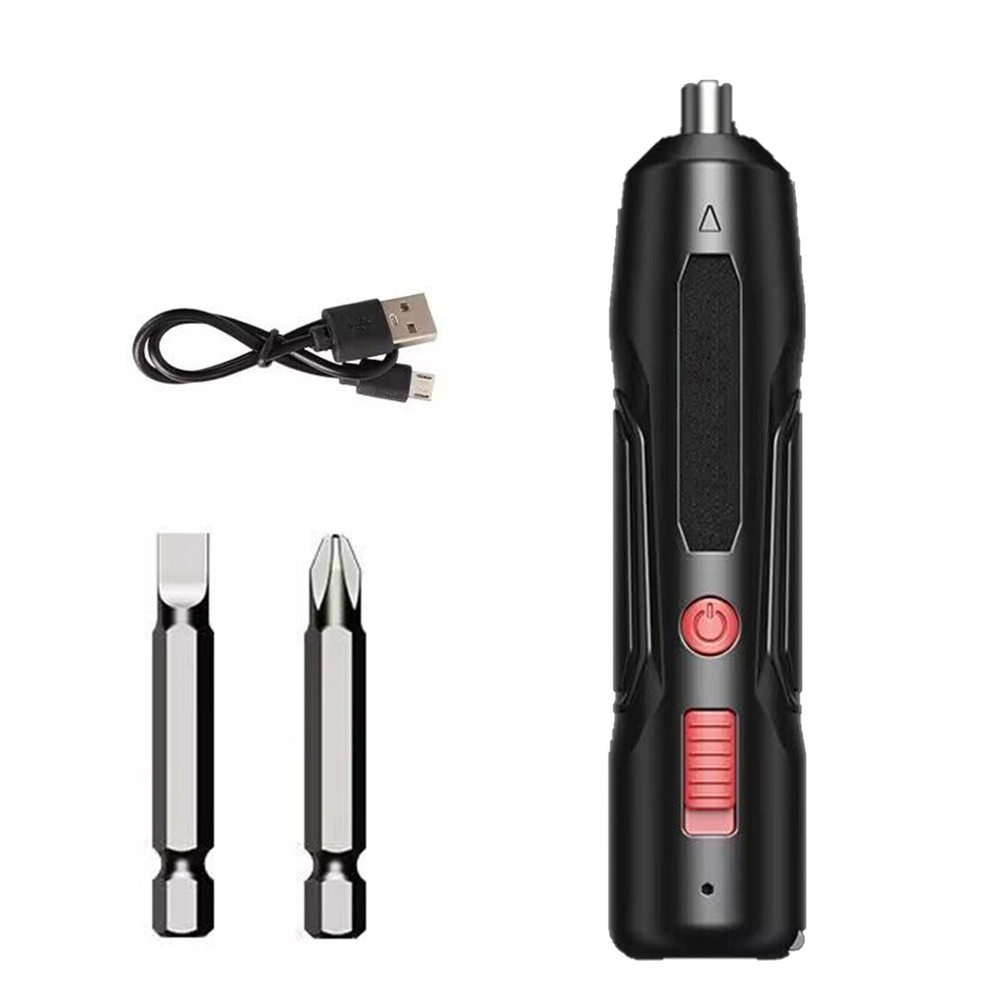 Mini Rechargeable Cordless USB Electric Screwdriver Drill Bits Kit Power Tool