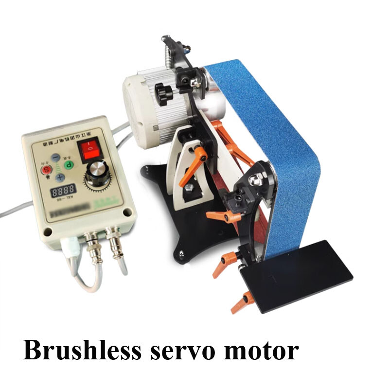 Small Abrasive Belt Machine Vertical Horizontal Sand Machine Grinding Polishing.