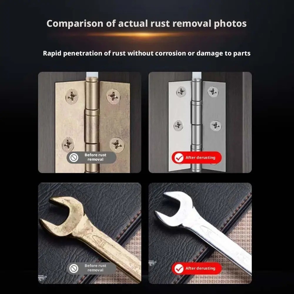 Wangle Rust Remover, Anti-Rust Lubricant Spray & Rust Remover Easy Application