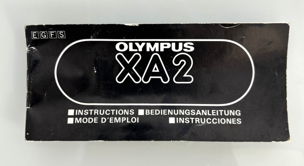 Olympus XA2 + A16 Flash Black Point & Shoot Camera, Case, Strap, IB - Working