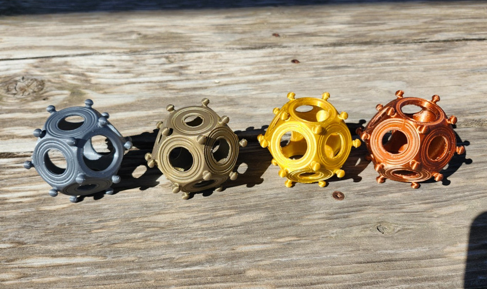 3D Printed Roman Dodecahedron - Medium