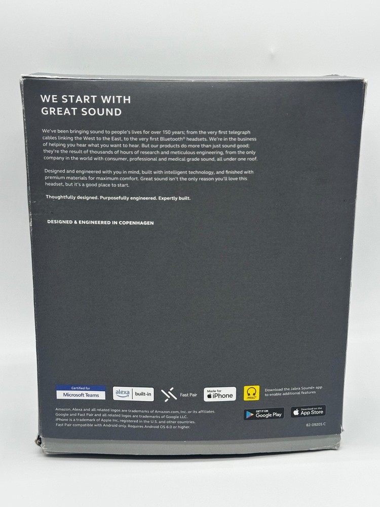 Jabra Evolve2 75 Wireless Headset - Black, USB-C, UC Compatibility