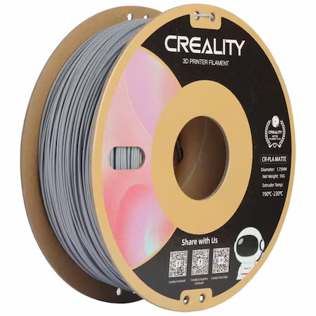 Creality Cr-Pla Matte  Grey 3D Printer Filament, Gray