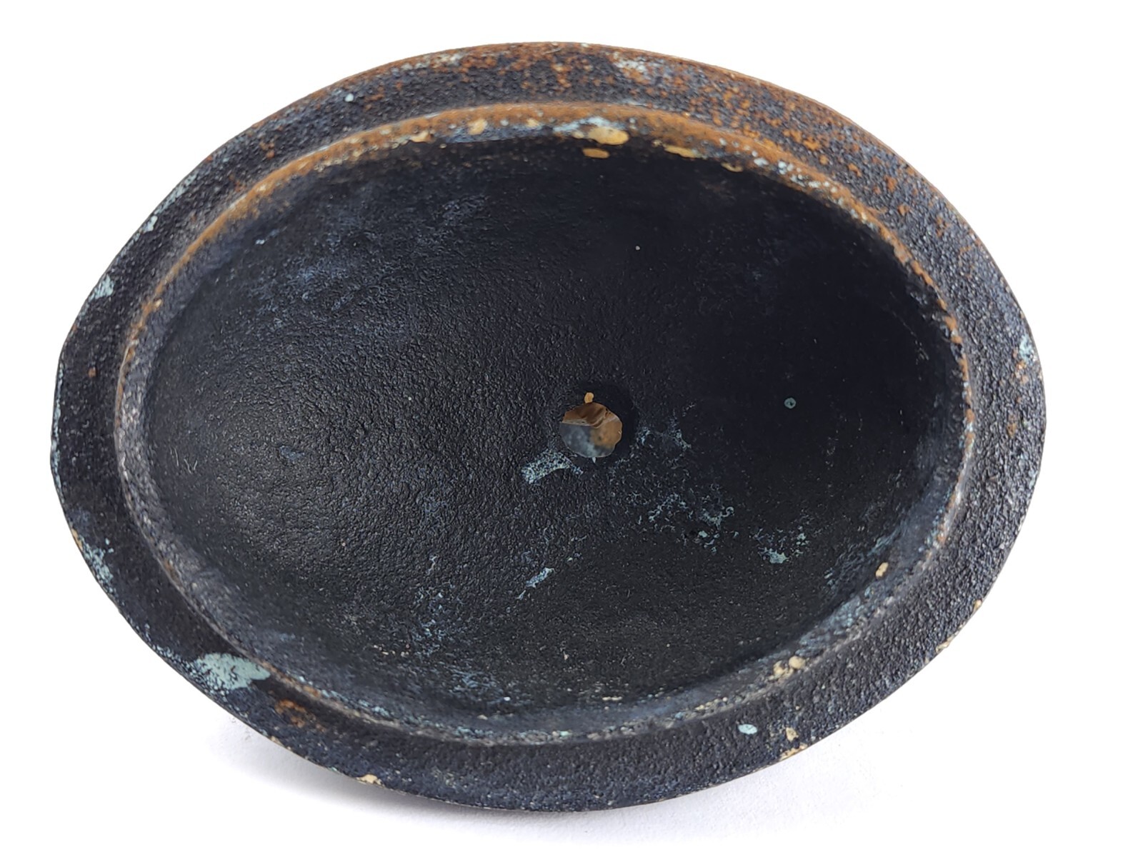 Vintage Metal Censer Lidded Incense Pot w/ Dolphin Chinese Or Japanese Replica