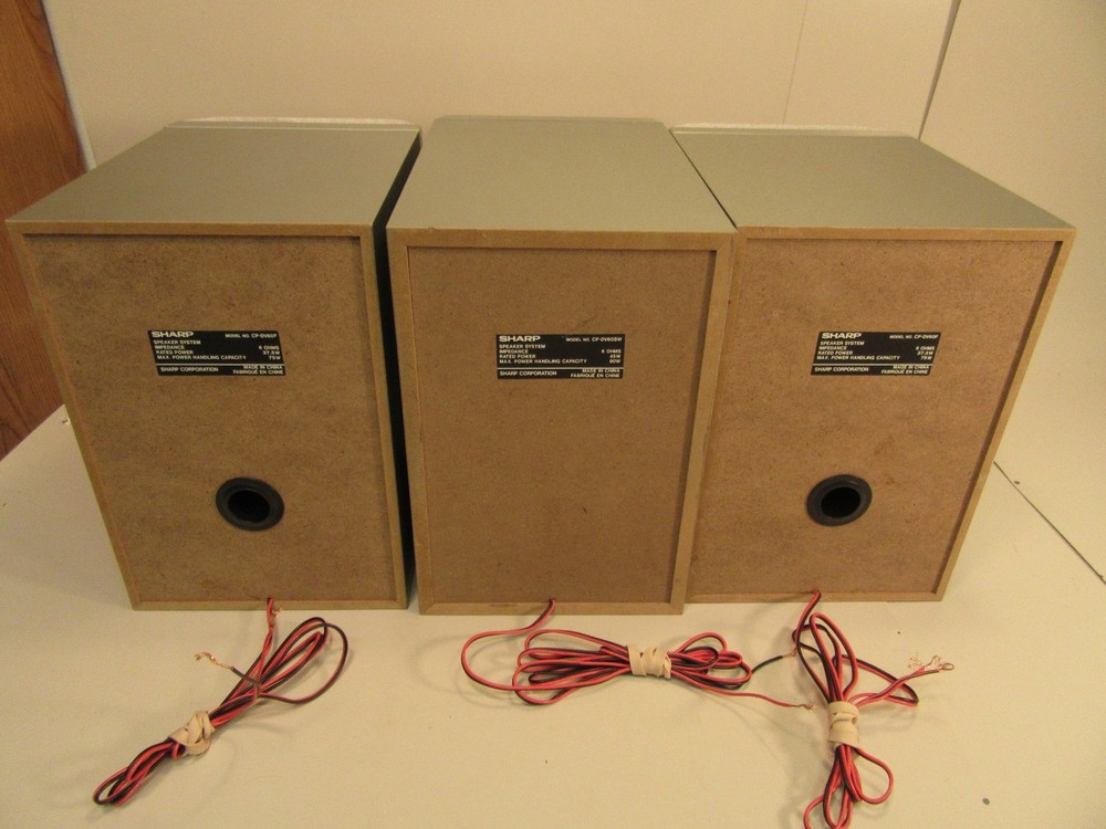 Three Sharp Component Speakers
