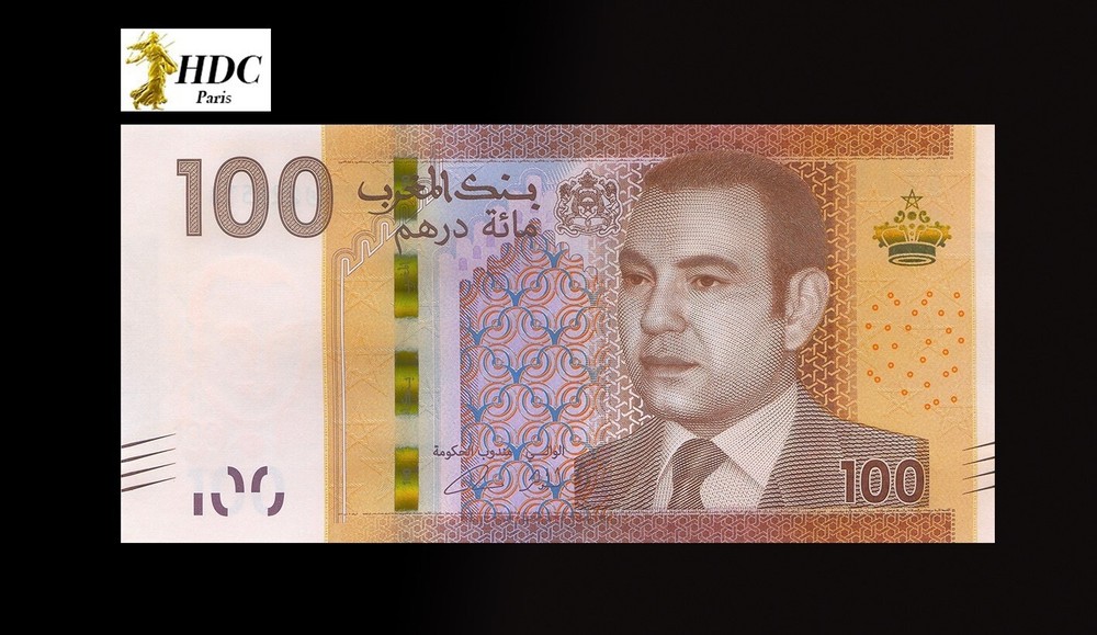 BILLET , BANKNOTE 100 Dirhams MOROCCO 2012 P.76 UNC