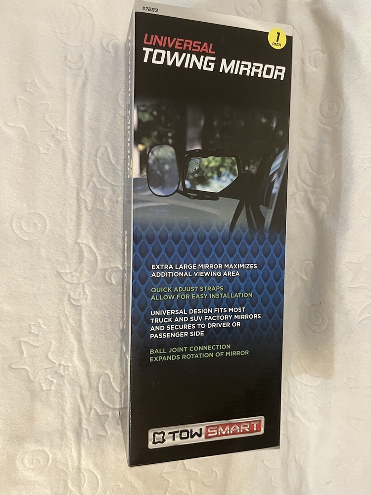 TOW SMART UNIVERSAL EXTRA LARGE TOWING MIRROR-Open Box