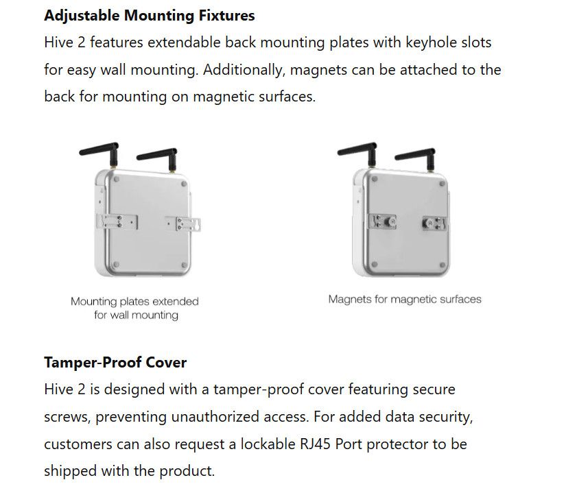 Butlr Hive 2 WiFi Connection
