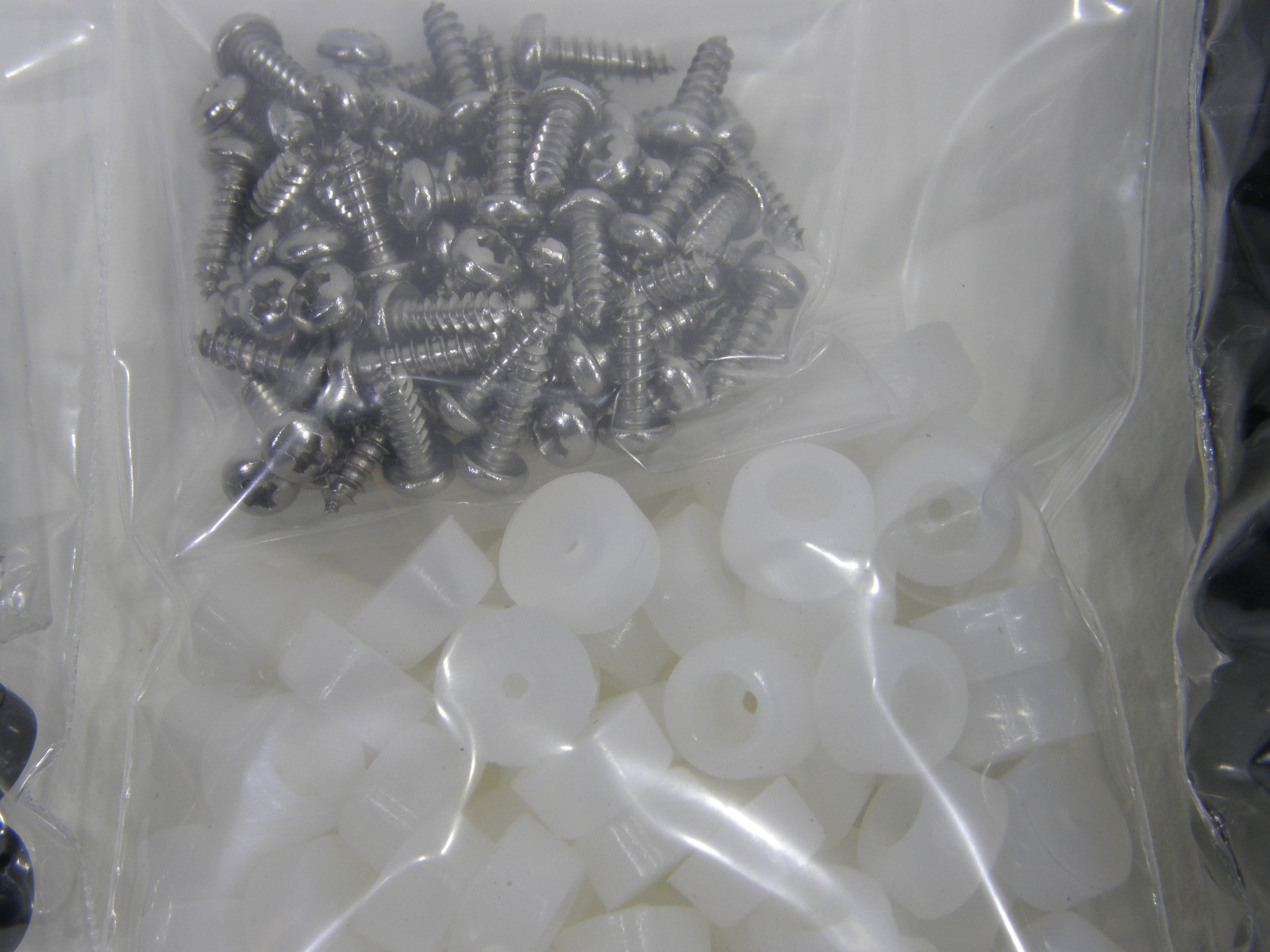 Extra Small 3/8" DIA Rubber Bumpers with Stainless Steel Screws (Black or Clear)