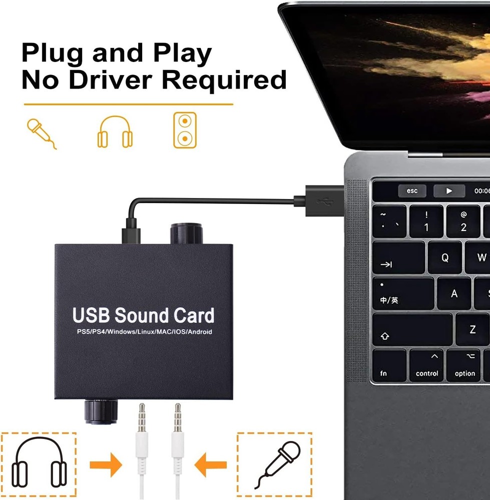 USB Sound Card External Set Top Box Computer External Converter Driver Free