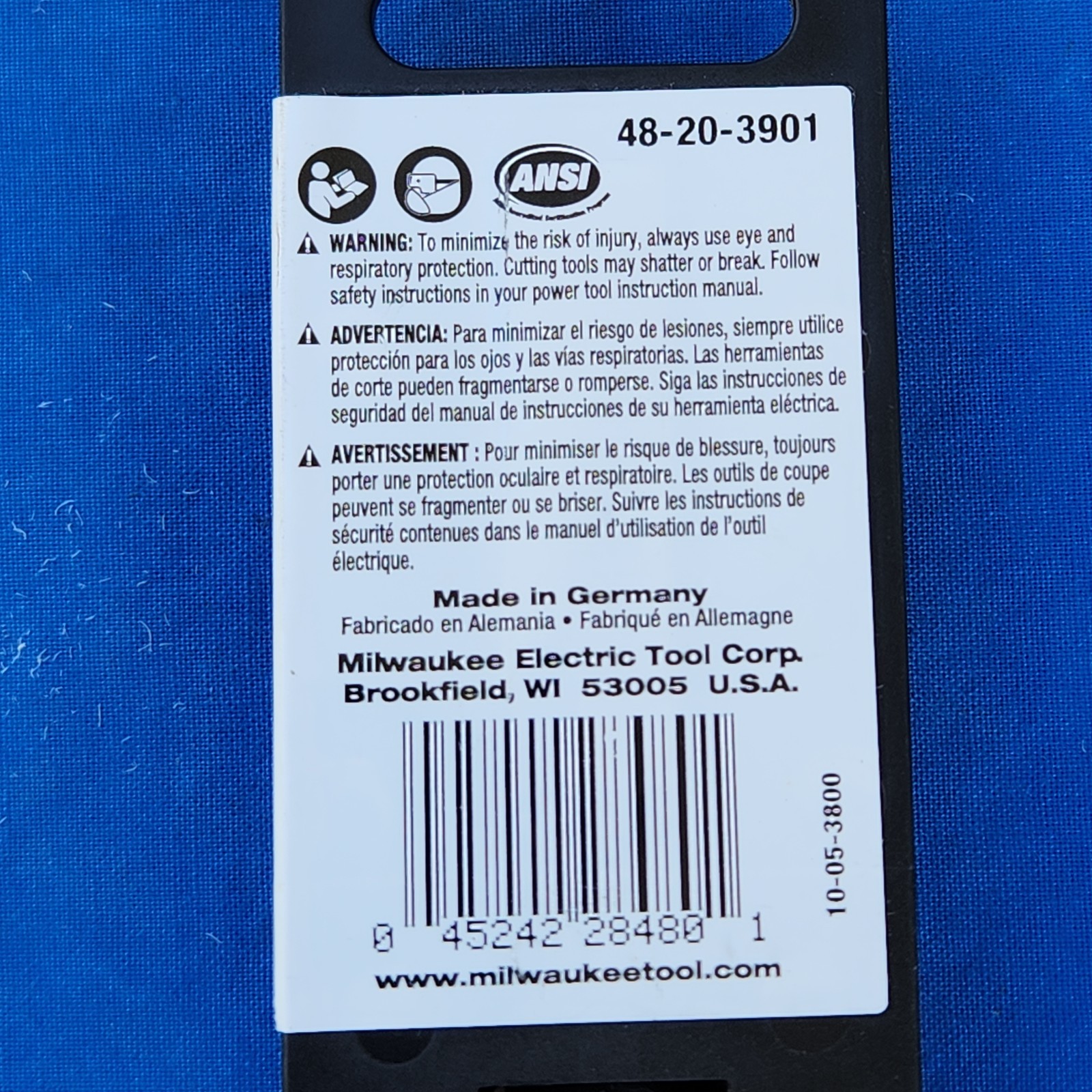 Lot of 2 Milwaukee 48-20-3901 SDS-Max 3/8in x 7in x 13in 2-Cutter Bit - new