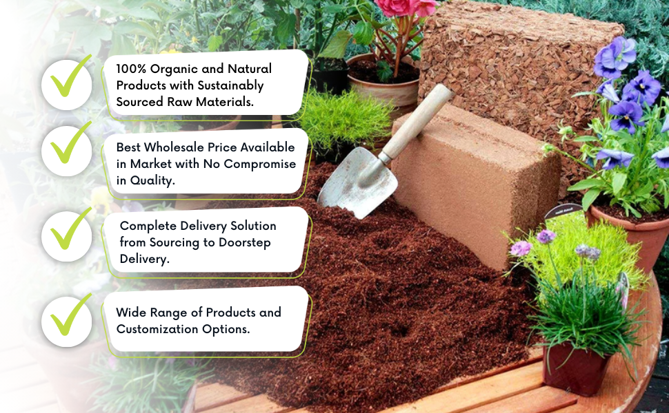 Best Coco Peat-Premium Coir Pith 10 Brick Pack,650g/1.4 Lbs,Lowest EC & Ph Value
