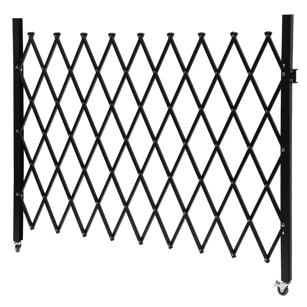 Expandable Folding Security Gate - Wall Mounted, 48"x71" for Maximum Safety