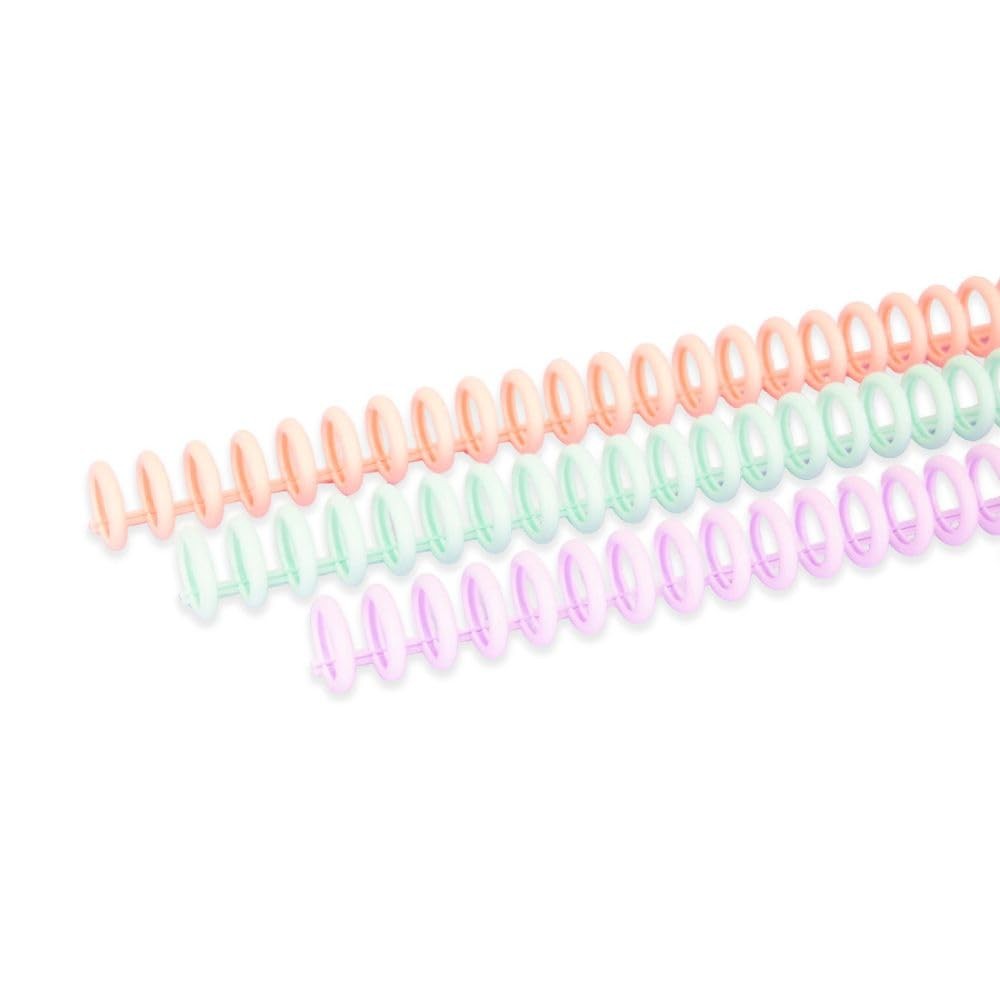 - Click Binding Spines 31 Pitch - Pastel Tones - Easy Zip Binding - Reusable,...