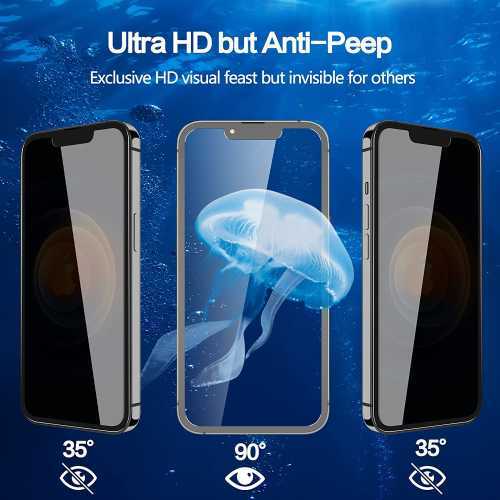 Wholesale Privacy Anti Spy GLASS Screen Protector For iPhone 15 Pro Max 14 13 12