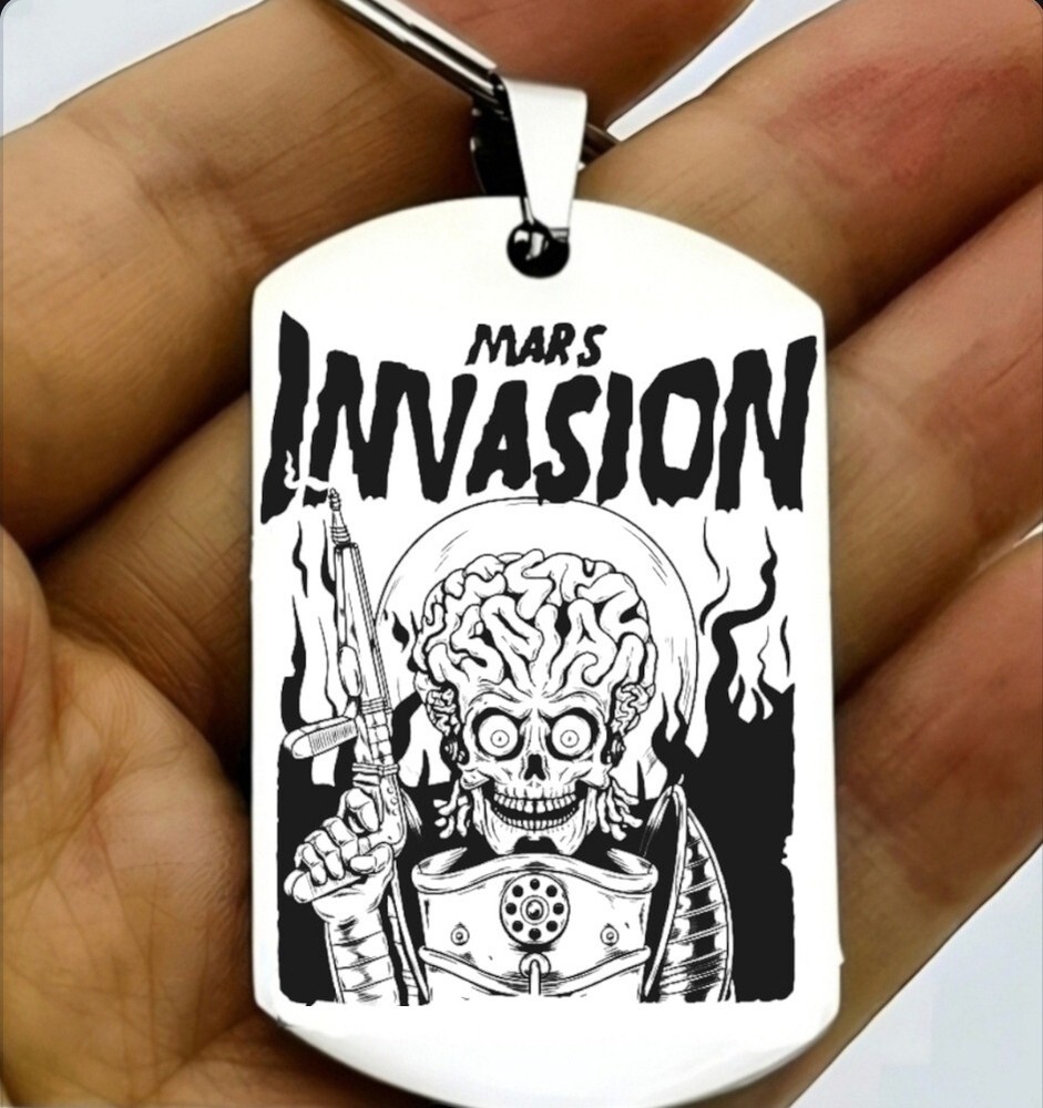 Mars Attack Invasion Hot Si Fi Horror Keychain
