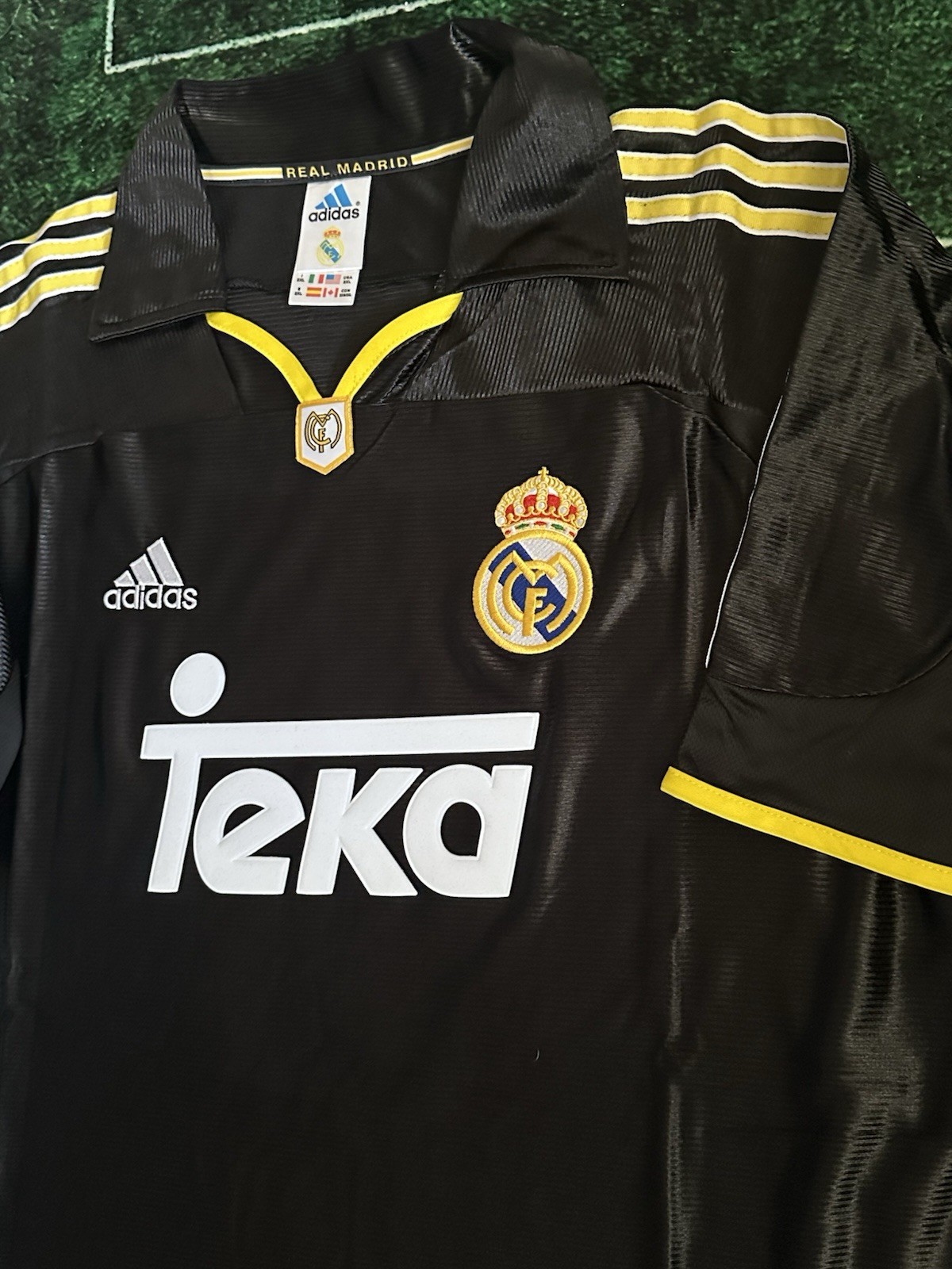 Real Madrid Roberto Carlos 99/00 Retro Throwback Reissue Player Fit XXL Jersey