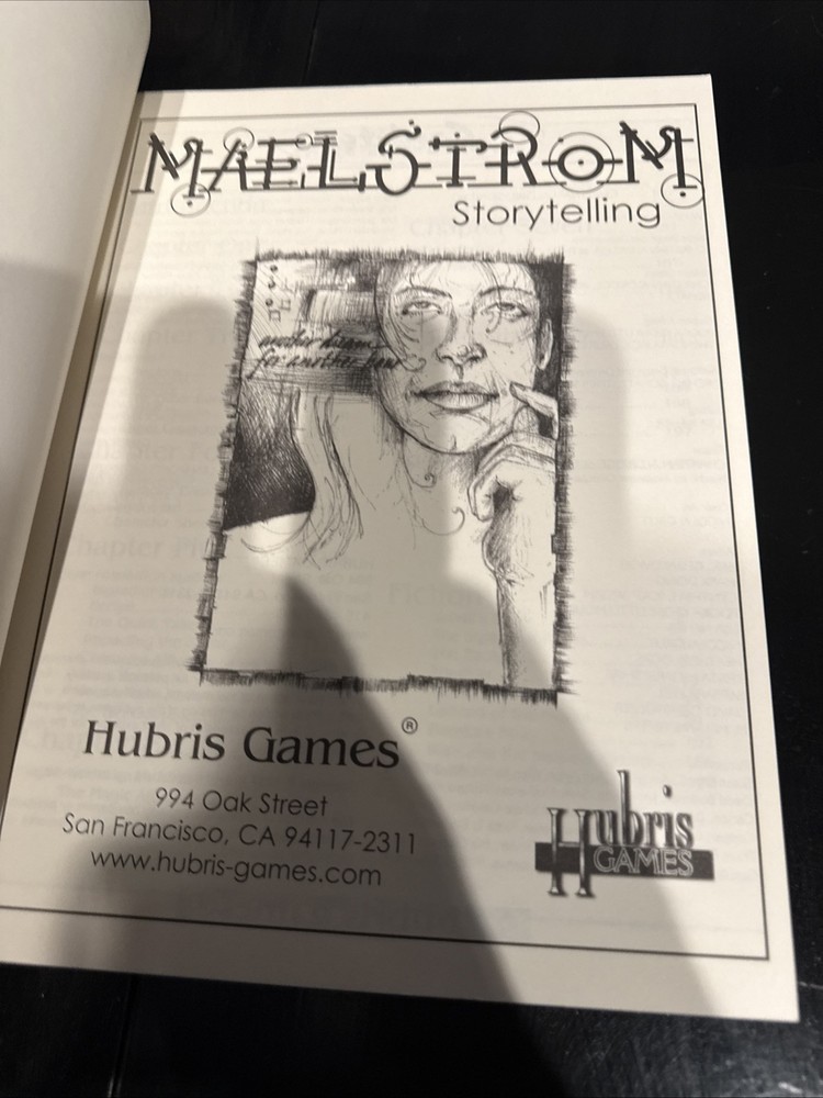 Hubris Games - MAELSTROM STORYTELLING RPG Sourcebook