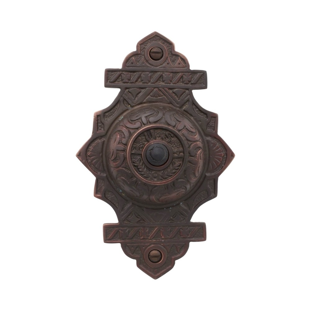 Victorian Push Button Doorbell Eastlake Bronze