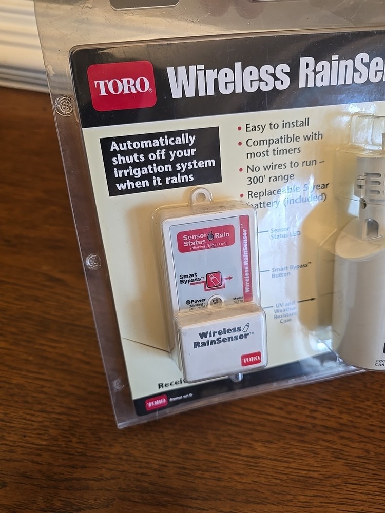Toro 53770 Wireless Rain Sensor System – Irrigation Shut-Off – New in Box